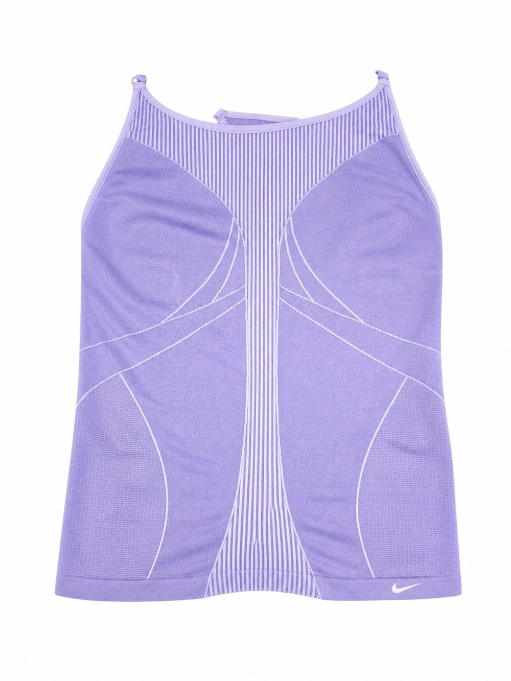 Nike Dri Fit Compression Tank With Built In Bra Purple Gym Workout M/L